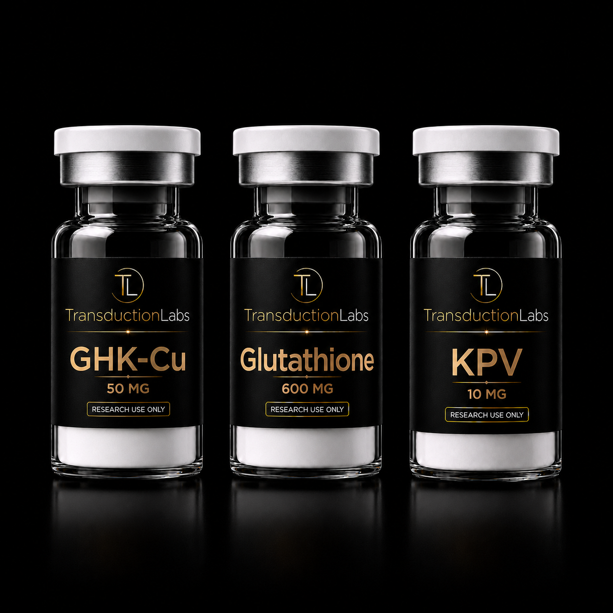 GHK-Cu + KPV + Glutathione Stack (50 mg / 10 mg / 600 mg)